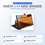 Hasta 3-4 veces mas grande, compatible con todos