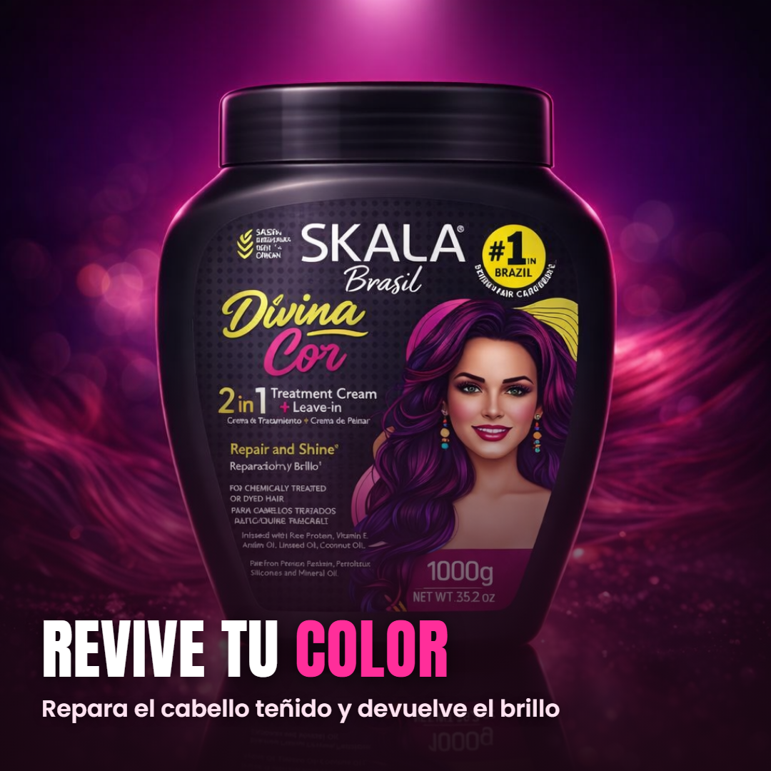 Mascarilla SKALA Divina Cor revive el color del cabello tenido