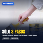 Como se usa: limpia, aplica con brocha y deja secar