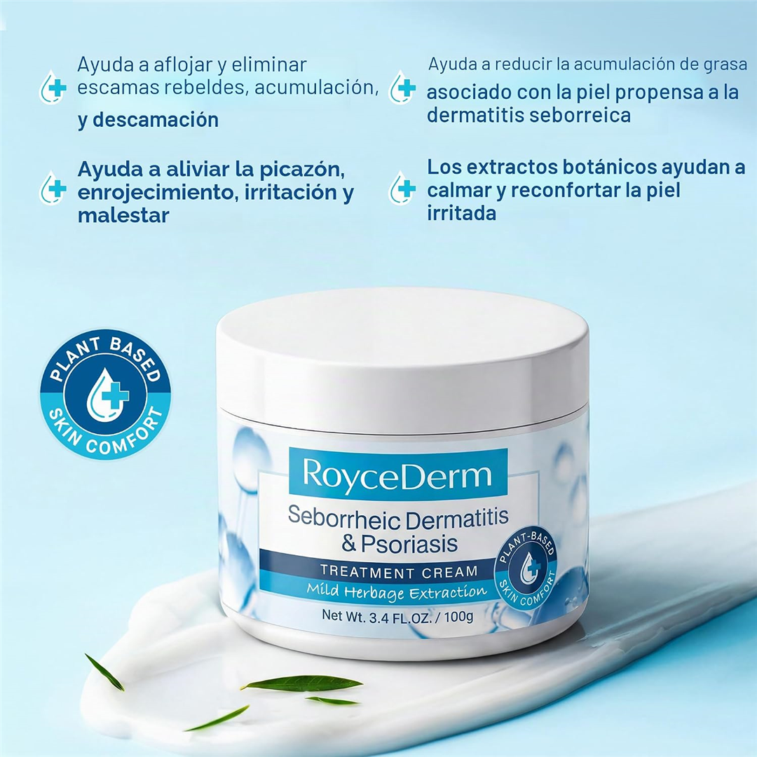Beneficios: afloja escamas, alivia picazon, calma la piel irritada